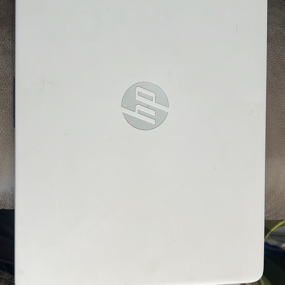 A laptop white